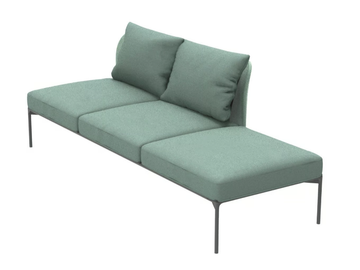 BLOOM 1218 DX/SX - 3 seater fabric sofa by Et al. - view 2